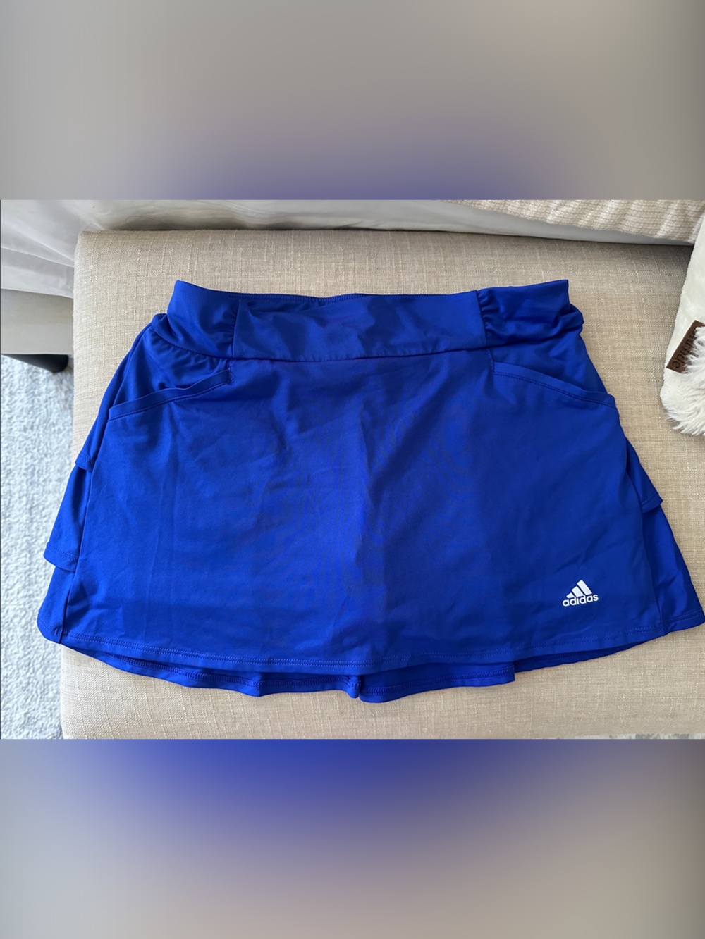 adidas Royal Blue Girls' Athletic Skort
